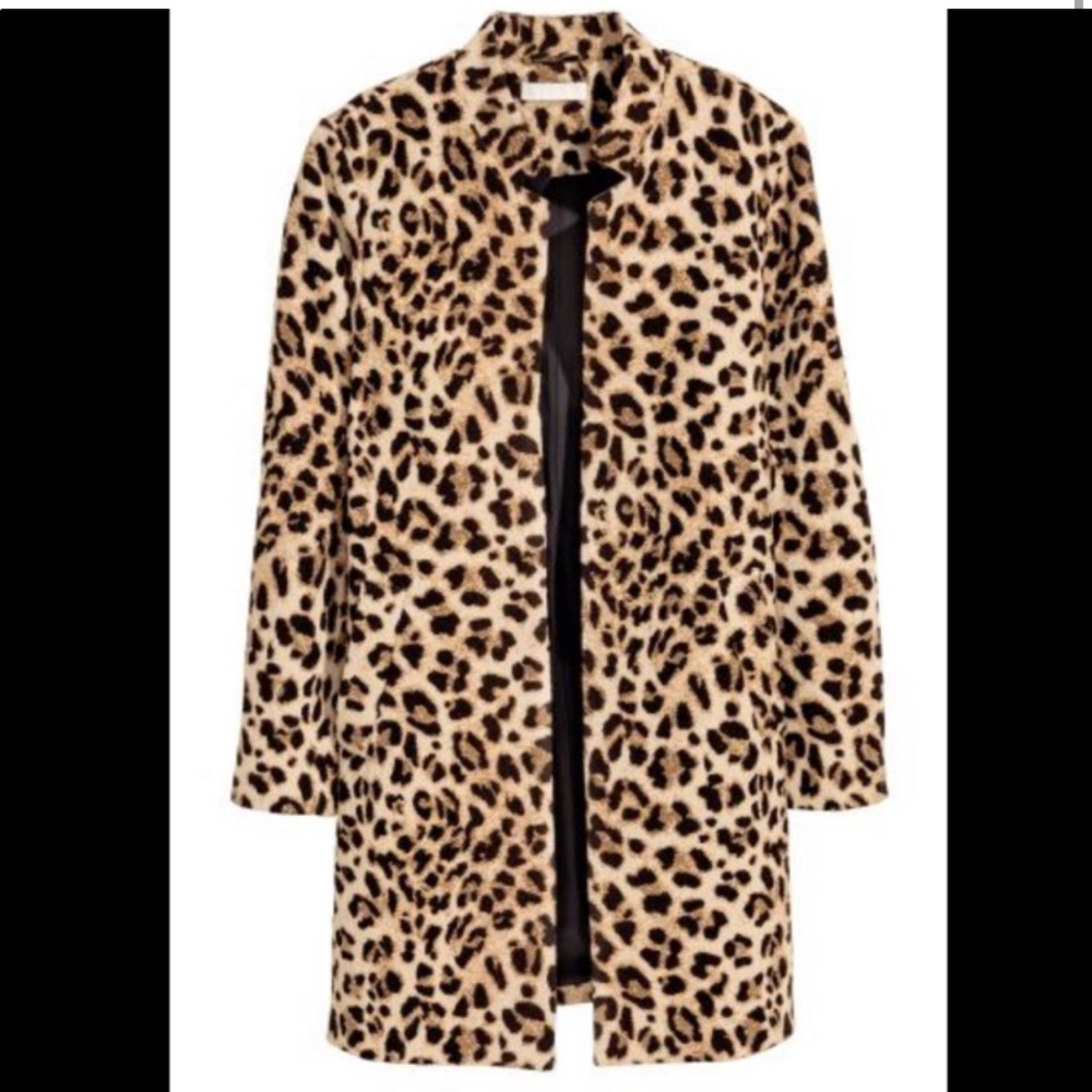 H&M Leopard Coat